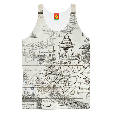 MAP AND SOME ILLUSTRATIONS Women's All Over Print Tank Top