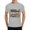 whale and hoopoe 1 3 1 Men's T-Shirt in USA Size (Front Printing Only)