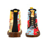 THE SHOWY PLANE HUNTER AND FISH IV Men’s All Over Print Fabric High Boots