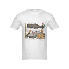 The Whale And The Hoopoe Men's Printed Cotton Tee Shirt