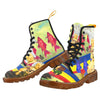 THE WHITE FEATHER HEADDRESS Men’s All Over Print Fabric High Boots