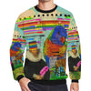 THE BIG PARROT Men's Oversized Fleece Sweatshirt