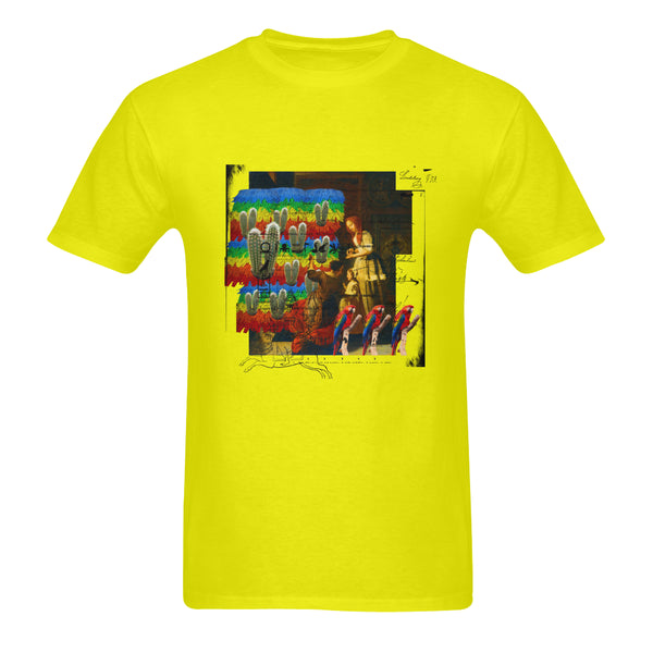 AND THIS, IS THE RAINBOW BRUSH CACTUS. II Sunny Men's Printed Cotton Tee Shirt