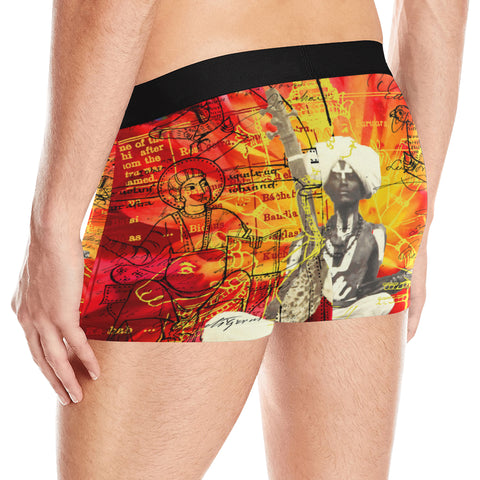 THE SITAR PLAYER Men's All Over Print Boxer Briefs