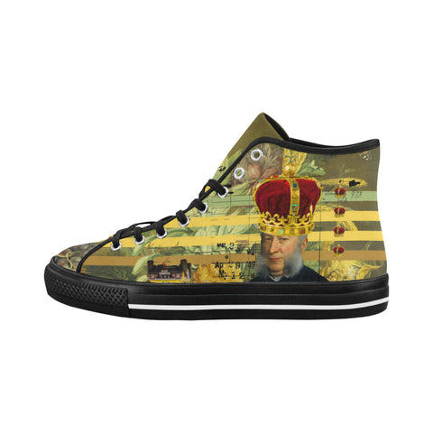 THE FOUR CROWNS Women's All Over Print Canvas Sneakers