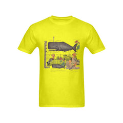 The Whale And The Hoopoe Men's Printed Cotton Tee Shirt