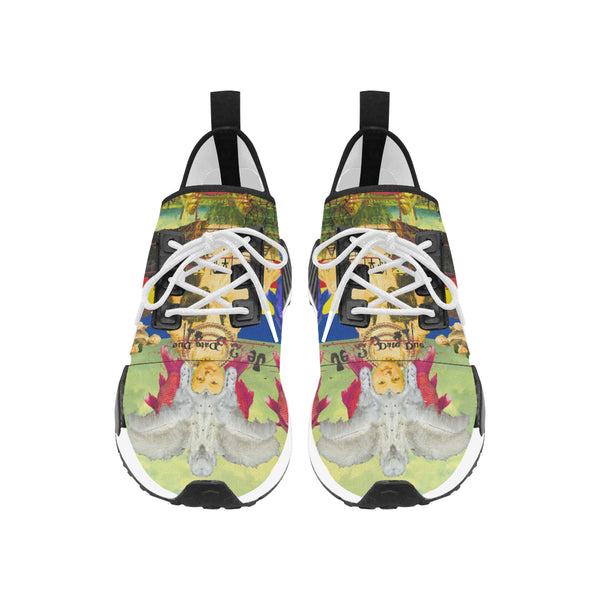 THE WHITE FEATHER HEADDRESS Women's All Over Print Running Shoes