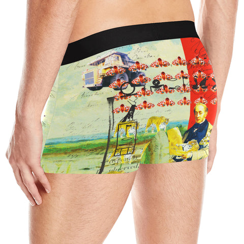 ACCORDING TO PLAN. Men's All Over Print Boxer Briefs