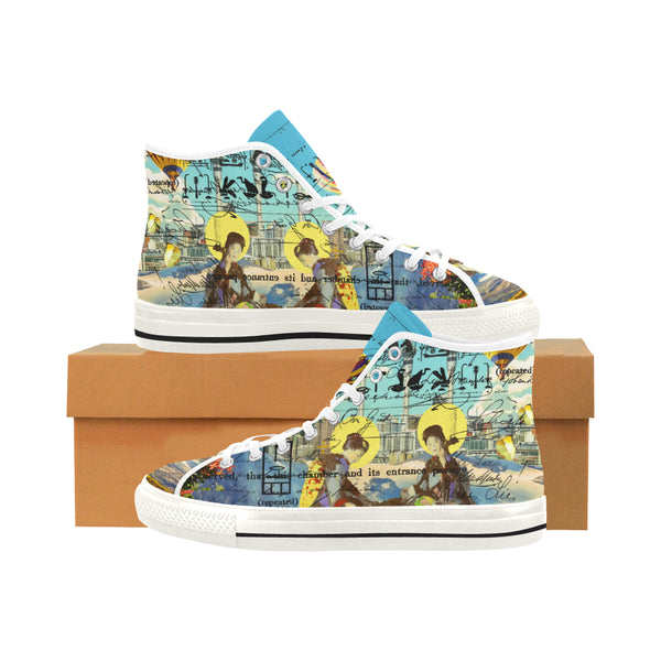 THE CONCERT II Men's All Over Print Canvas Sneakers