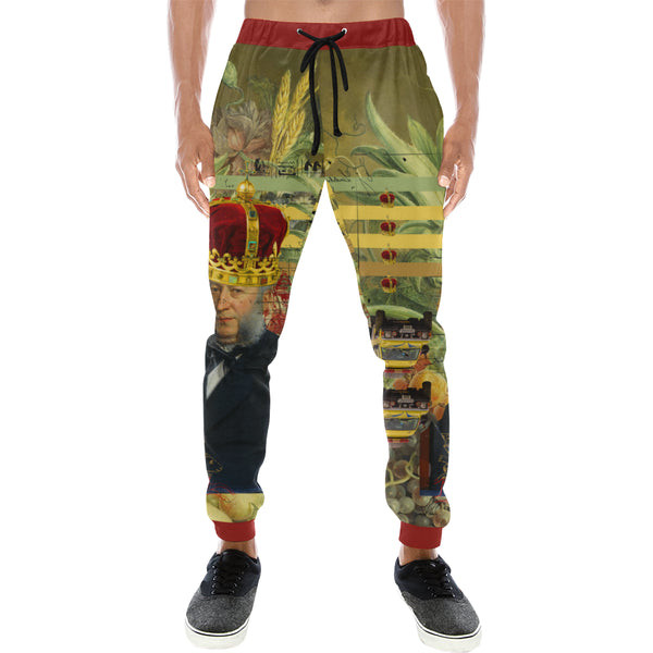 THE FOUR CROWNS Men's All Over Print Sweatpants
