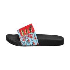 THE SHOWY PLANE HUNTER AND FISH IV Women's Printed Slides