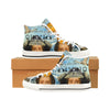 THE TWO TWINS IN BLUE AND YELLOW IV I Women's All Over Print Canvas Sneakers