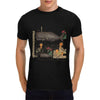 whale and hoopoe 1 3 8 Men's T-Shirt in USA Size (Front Printing Only)