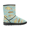 VINTAGE MOTORCYCLES AND COLORFUL FISH... IN THE MOUNTAINS Unisex All Over Print Snow Boots