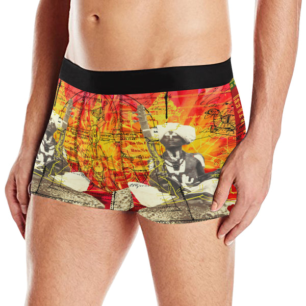 THE SITAR PLAYER Men's All Over Print Boxer Briefs