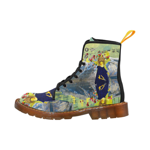 THE LAMPPOST INSTALLATION CREW VIII Women's All Over Print Fabric High Boots
