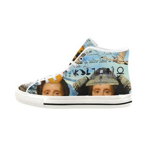 THE TWO TWINS IN BLUE AND YELLOW IV I Men's All Over Print Canvas Sneakers
