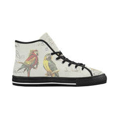 THE PARROT MAP II Men's All Over Print Canvas Sneakers