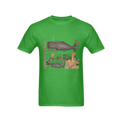 The Whale And The Hoopoe Men's Printed Cotton Tee Shirt