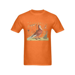 Pigeon and Cactus Men's Printed Cotton Tee Shirt