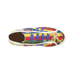 THE WHITE FEATHER HEADDRESS Men's All Over Print Canvas Sneakers