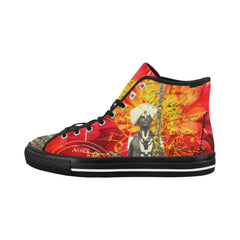 THE SITAR PLAYER Men's All Over Print Canvas Sneakers