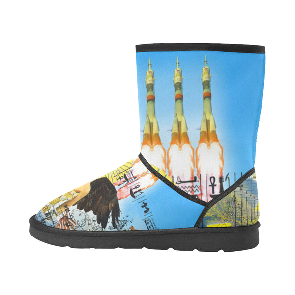 ROCKET GIRL II Unisex All Over Print Snow Boots