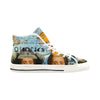 THE TWO TWINS IN BLUE AND YELLOW IV I Men's All Over Print Canvas Sneakers