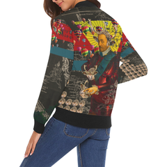 THE HEDGEHOG SOUP UPPER III IV All Over Print Bomber Jacket for Women