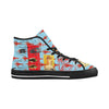 THE SHOWY PLANE HUNTER AND FISH IV Women's All Over Print Canvas Sneakers