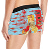 THE SHOWY PLANE HUNTER AND FISH IV Men's All Over Print Boxer Briefs