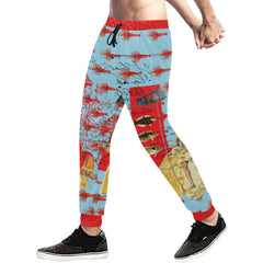 THE SHOWY PLANE HUNTER AND FISH IV Men's All Over Print Sweatpants
