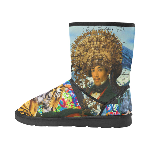THE EMPEROR OF SNOWY MOUNTAIN III Unisex All Over Print Snow Boots