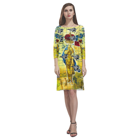 THE AIRSHOW Loose Round Neck Dress