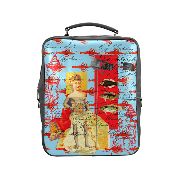 THE SHOWY PLANE HUNTER AND FISH IV Square Backpack