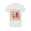 THE SHOWY PLANE HUNTER AND FISH IV Women's Printed Cotton Tee Shirt Old