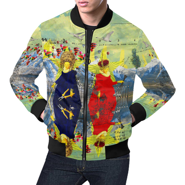 THE LAMPPOST INSTALLATION CREW VIII All Over Print Bomber Jacket for Men