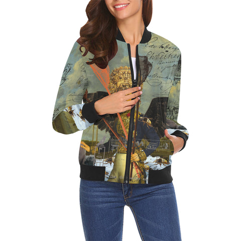 THE YOUNG KING ALT. 2 II All Over Print Bomber Jacket for Women