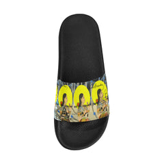 1, 2, 3 V Men's Printed Slides
