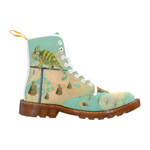 DANDELIONS 2 Women's All Over Print Fabric High Boots