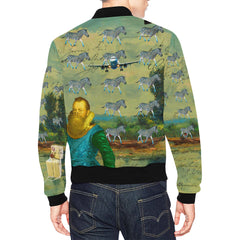 A PACKAGE FOR THE ZEBRAS All Over Print Bomber Jacket for Men
