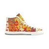 THE ONE BIG QUEEN AND THE MANY LITTLE RED LOBSTERS Women's All Over Print Canvas Sneakers