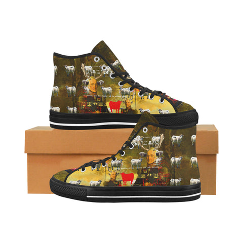 BOVINE Women's All Over Print Canvas Sneakers