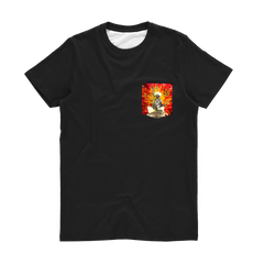 THE SITAR PLAYER Classic Sublimation Pocket Tee