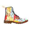 THE SHOWY PLANE HUNTER AND FISH IV Women's All Over Print Fabric High Boots