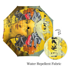 THE BORING HEADDRESS II II II ALT. FACE Semi-Automatic Foldable Umbrella
