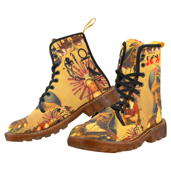 THE OLD PHOTO I Women's All Over Print Fabric High Boots