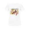 Hens and Hieroglyphics Women's Printed Cotton Tee Shirt