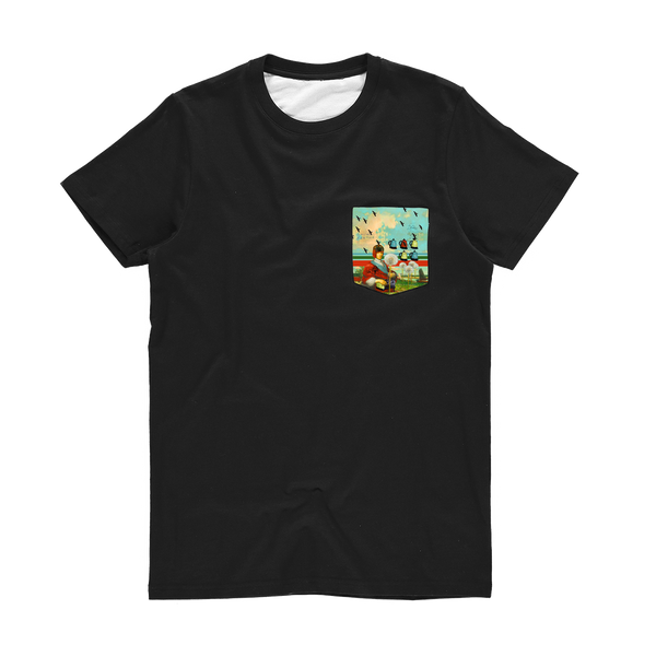 KITCHENWARES AND DANDELIONS Classic Sublimation Pocket Tee