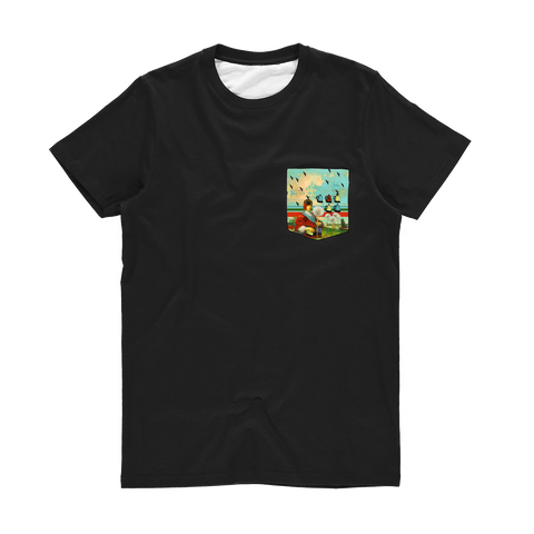 KITCHENWARES AND DANDELIONS Classic Sublimation Pocket Tee